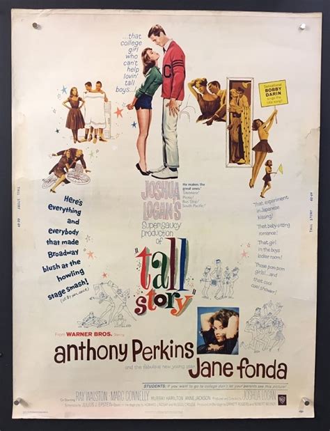 Tall Story 1960 Original 30×40 Movie Poster Hollywood Movie Posters