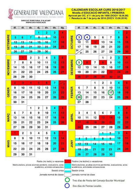 Incluye festivos locales, autonómicos y nacionales, además. CALENDARIO - Colegio Ntra. Sra. del Carmen - Crevillent ...