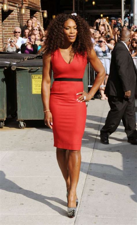 Serena Williams In Red Dress 01 Gotceleb