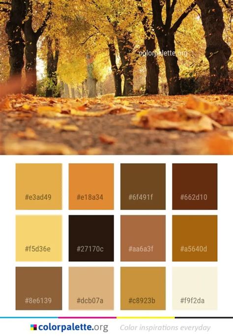 Nature Yellow Autumn Color Palette