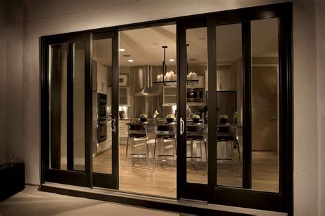 Sliding glass doors are designed to smoothly glide horizontally, with one operating panel that slides while the other panel stays stationary. HomeOfficeDecoration | Exterior sliding door track systems