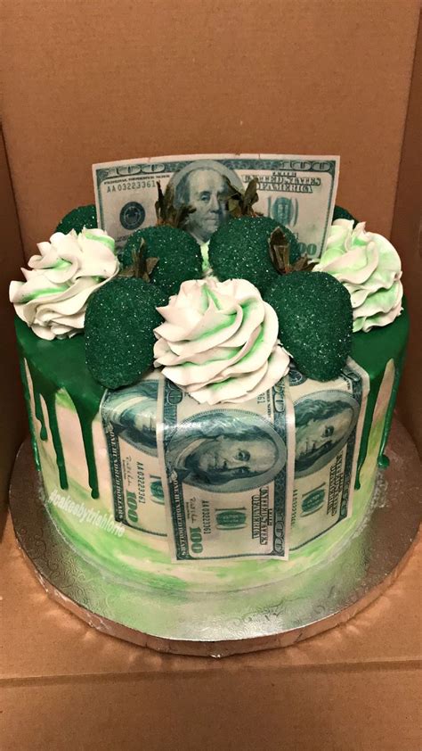 Money Cake Money Birthday Cake Green Birthday Cakes Sweet 16