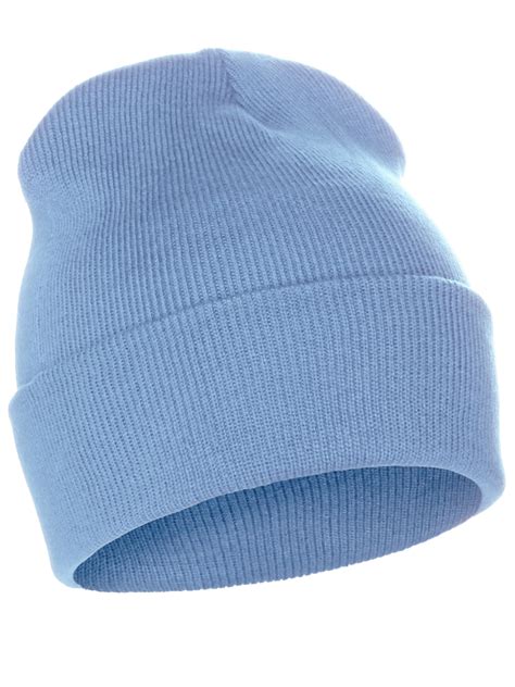 Iandw Hatgear Classic Plain Cuffed Beanie Winter Knit Hat Skully Cap