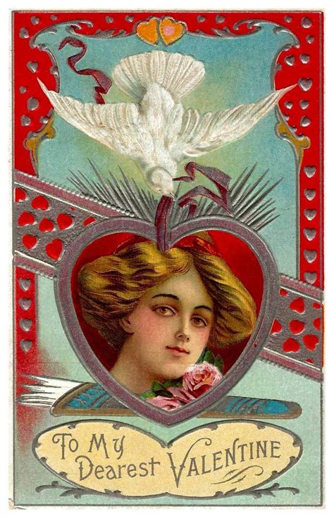 Vintage Valentine Day Postcard To My Dearest Valentine S 316 Made In Usa Circa 1910 In