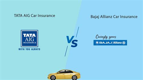 Tata Aig Vs Bajaj Allianz Car Insurance Comparison 2024 Policybachat