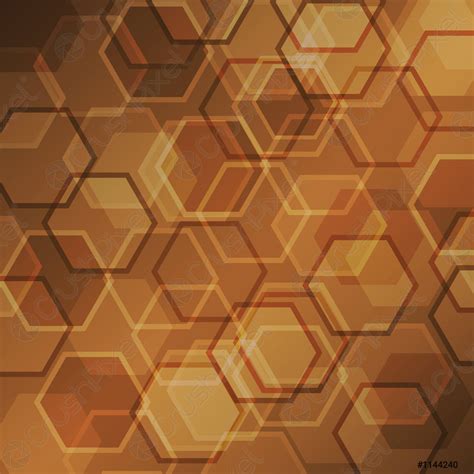Abstract Brown Gradient Background With Hexagon Stock Vector Crushpixel