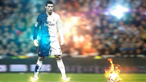 1366x768 Resolution Ronaldo Standing And Fire Shot 1366x768 Resolution