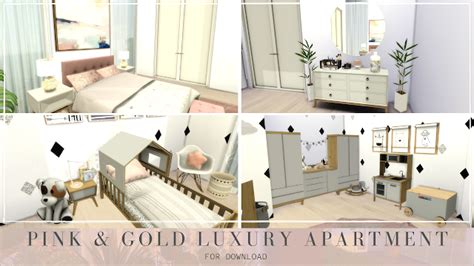 Pink And Gold Luxury Apartment Download Tour Cc Creators The Sims