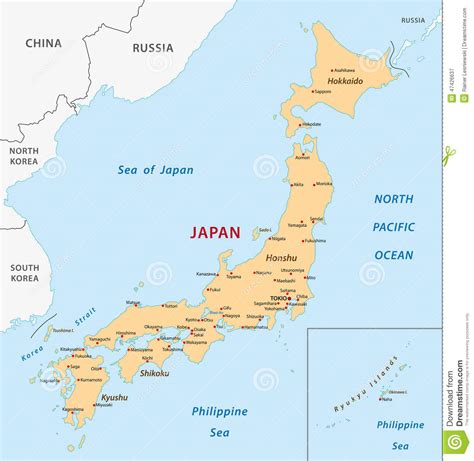 日本 nippon ɲippoɴ or nihon ɲihoɴ; Japan Map Stock Vector - Image: 47426637