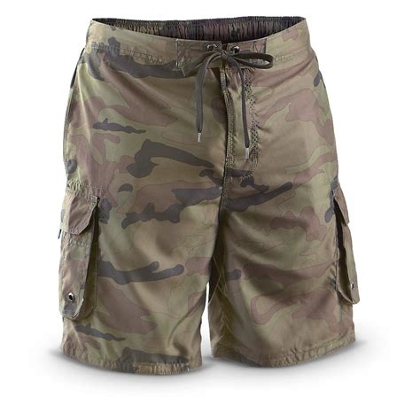 Guide Gear Swim Trunks Camo 214720 Swimsuits At Sportsmans Guide