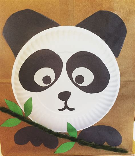 Panda Paper Bag Kids Craft For School Project Crafts For Kids Crafts