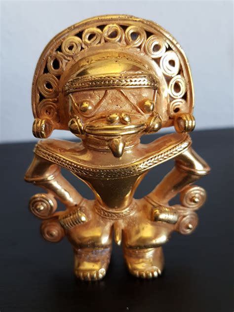 Amazing And Original Pre Columbian Figure Tumbaga Gold Catawiki