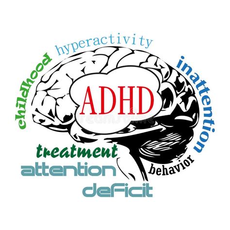 Adhd Brain Concept Stock Vector Illustration Of Background 25473189