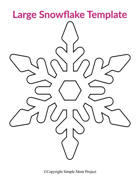 Snowflake Template Printable Cut Out Printable Templates