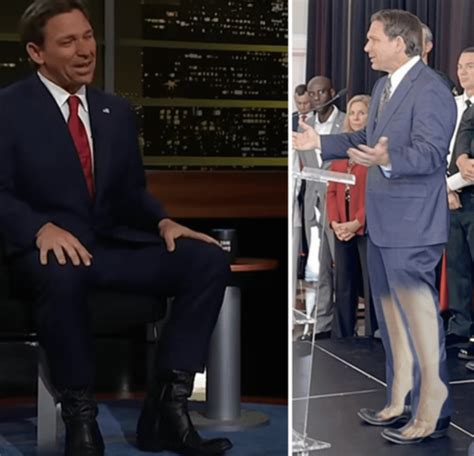 Ron Desantis Wearing Hidden High Heels To Appear 6 Inches Taller R