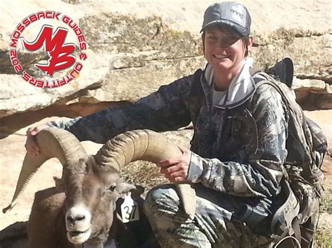 Michelle Harness And Her Utah Ram Big Game Hunting Big Game Animals