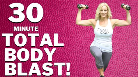 30 Minute Total Body Blast Full Body Dumbbell Workout Tracy Steen Youtube