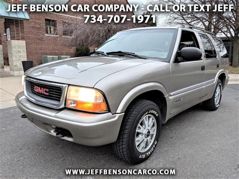 Used 1999 Gmc Jimmy 4dr 4wd Slt For Sale In Livonia Mi 48154 Jeff