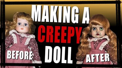Diy Creepy Doll Prop Thrift Store Doll Makeover Repaint Making A