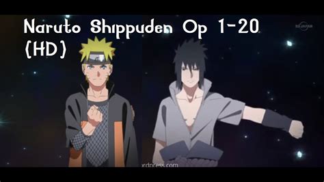 Naruto Shippuden Openings 1 20 Hd 60fps Youtube