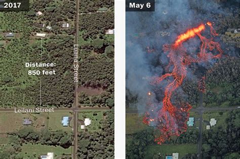 Hawaii Volcano Maps And Images Of The Area Washington Post