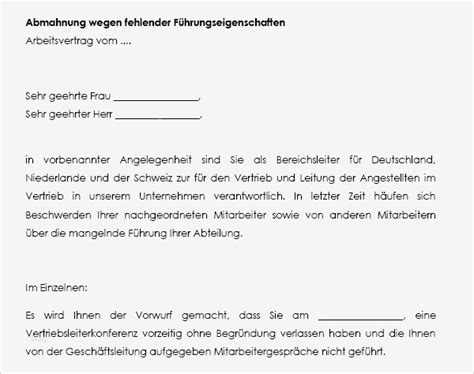 Sie kann grundsätzlich auch mündlich erfolgen. Vorlage Abmahnung Gut Muster Abmahnung Fehlende ...