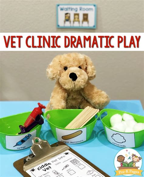 Animal Hospital Dramatic Play Vet Clinic Free Printables Printable