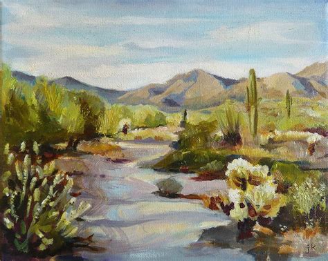 Nr 689 Desert Path By Joanna K Original Painting Etsy Southwestern
