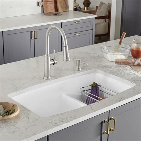 Shop Blanco Performa 33 In X 19 In White Double Basin Undermount