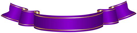 Purple Banner Transparent Png Clip Art Image Free Cli