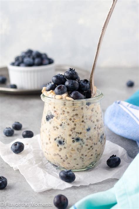 Blueberry Chia Overnight Oats Flavor The Moments
