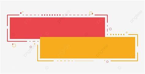Two Red And Yellow Rectangles On A White Background With Lines In The