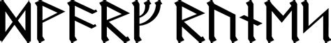 All dwarf language is written in runes, inscriptions specifically designed to be carved in stone or metal, but magic runes, as struck by a runesmith, are far more potent. Dwarf Runes font