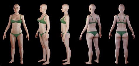 Female Basemesh For Production Low Poly 3d Model Cgtrader