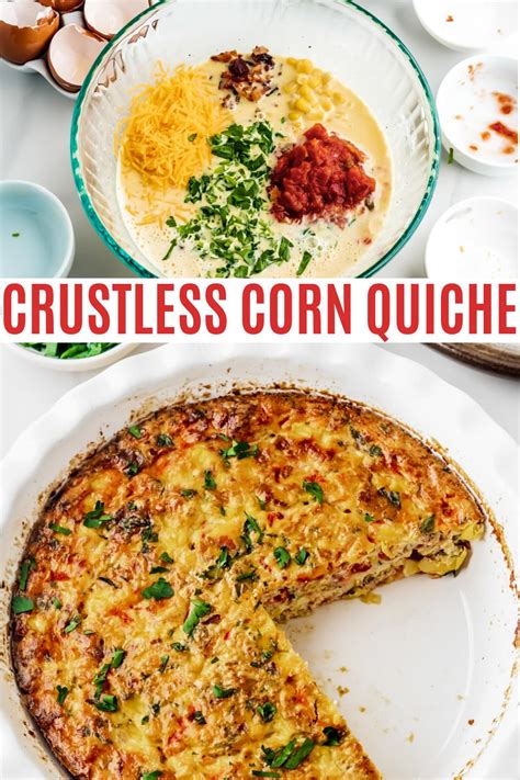 Crustless Corn Quiche Life Is Sweeter By Design