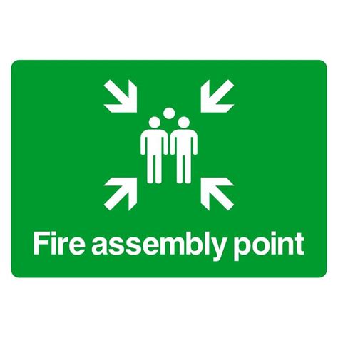 Fire Assembly Point Sign Landscape