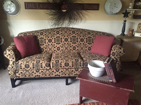 Primitive Sofa Primitive Living Room Country Furniture Upholstered