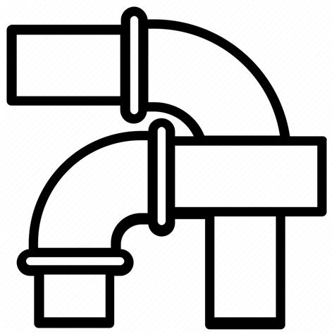 Piping Plumbing Fitting Pvc Sanitary Pipes Water Pipeline Icon Download On Iconfinder