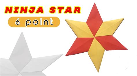 Diy Origami Ninja Star 6 Point Shuriken Without Glue Or Scissors