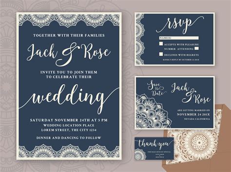 Get Background Wedding Invitation Card Design Template Free Download
