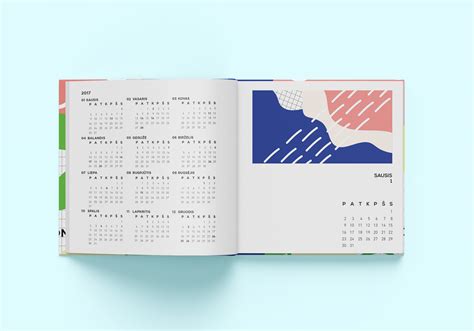 Layout Design Calendar 2017 On Behance