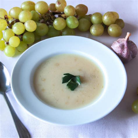 Recipe For Ajo Blanco White Garlic Soup With Grapes By Dawns Recipes