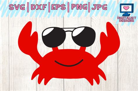 Crab Svg Sunglasses Svg Beach Svg Svgs Design Bundles My Xxx Hot Girl
