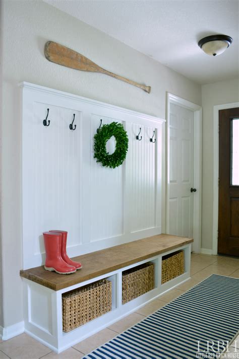 Vasagle industrial coat rack storage bench, pipe style hall tree with 9 hooks, multifunctional sturdy iron frame large size. 25+ Real-life Mudroom and Entryway Decorating Ideas by ...