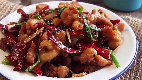 It is basically diced chicken cooked with peanuts, cucumbers, and peppers. Easy Chinese Recipe: Sichuan Spicy Chicken 辣子鸡 Szechuan ...