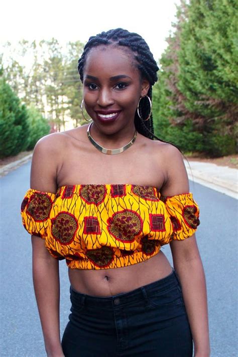 African Crop Top Ankara Fashion Wax Print Top Women Clothingankara