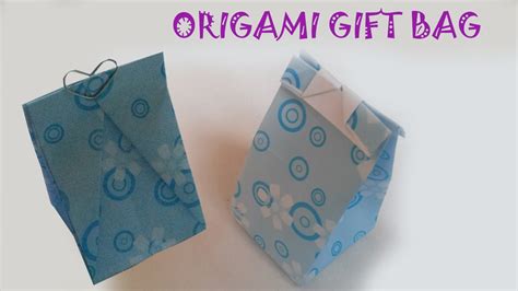 Origami T Bag Tutorial Origami Easy Youtube