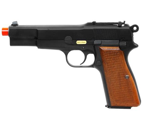 We Tech Full Metal Browning Hi Power Wwii Gas Blowback Airsoft Pistol