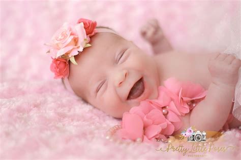 Newborn Baby Girl Beautiful Baby Photoshoot Laughing Baby Pictures
