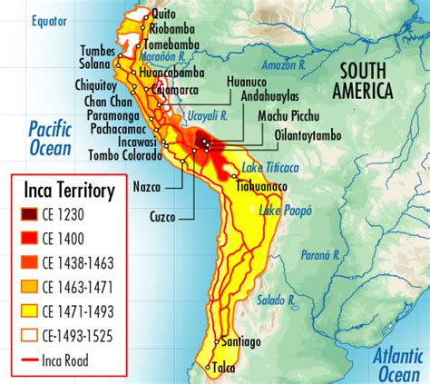 Inca Territory Maps Inca Empire Map Inca